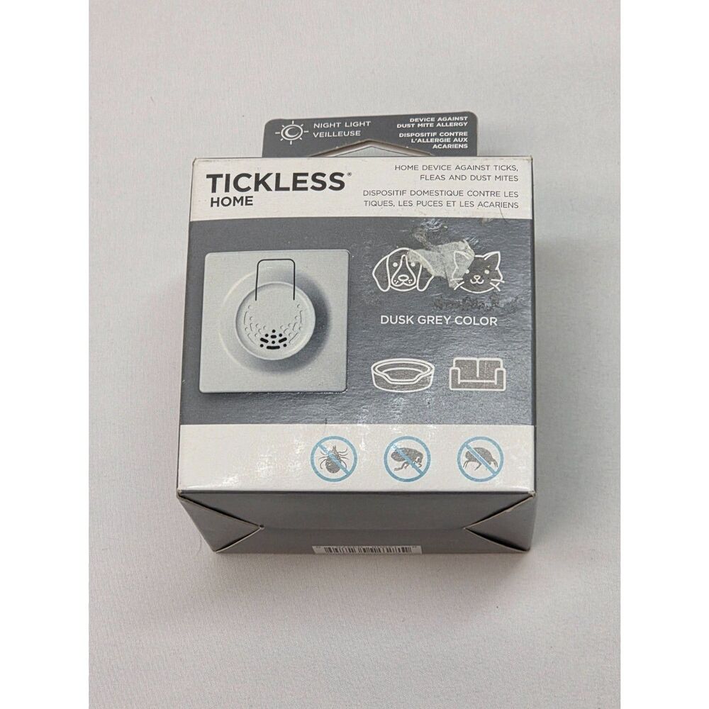 Tickless Home Ultrasonic Tick & Flea Repeller Gray Chemical-Free Plug-In NW